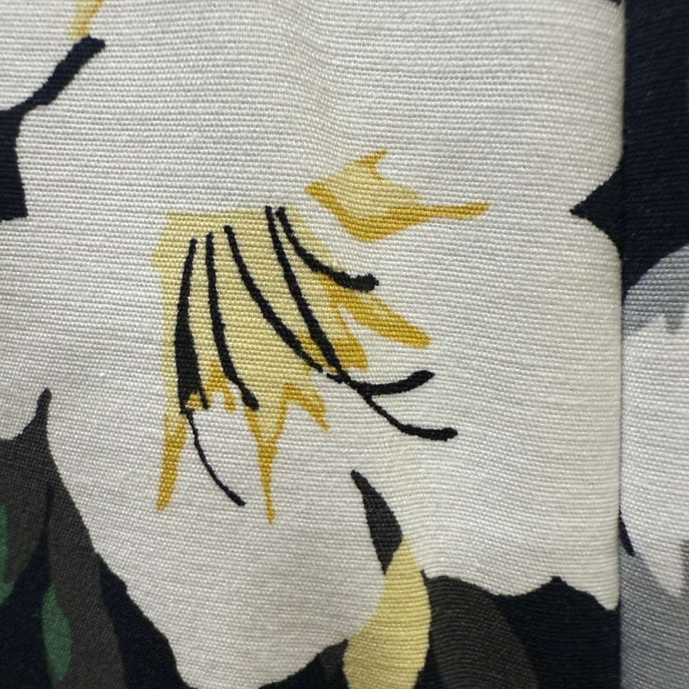 Ann Taylor Factory Floral Pencil Skirt - Navy and White - Picture 6 of 8
